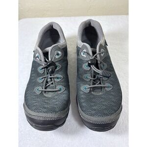 Teva Ahnu Montara Womens Trail Hiking Shoes‎ Gray Vibram Sole Quick Lace US 8.5